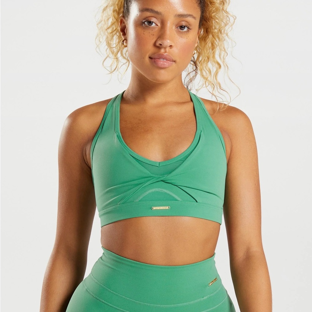 Gymshark Green Racerback Sports Bra